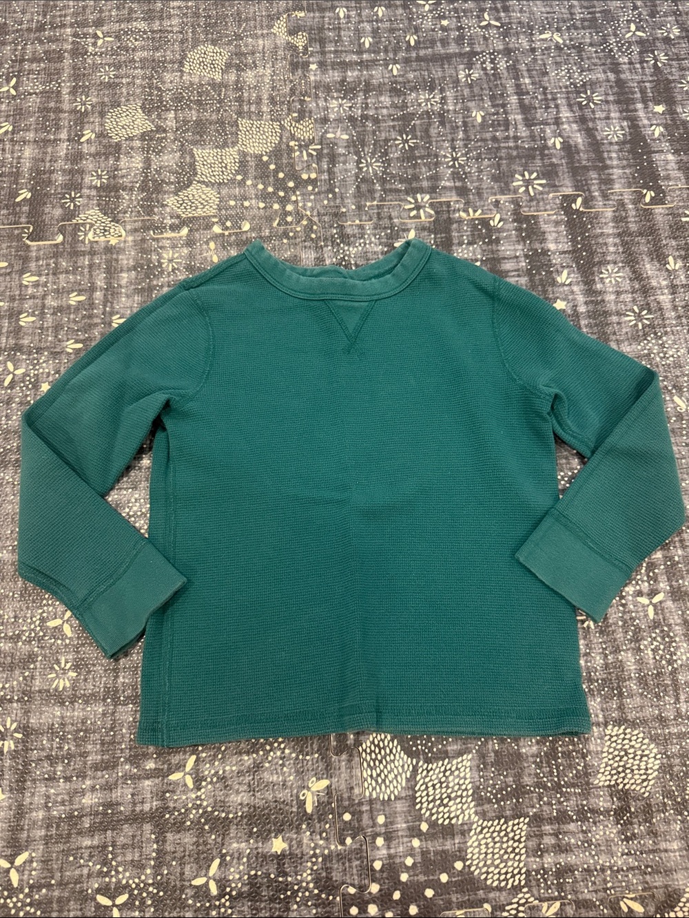 Hanna 6-7 long Sleeve Waffle Tee
